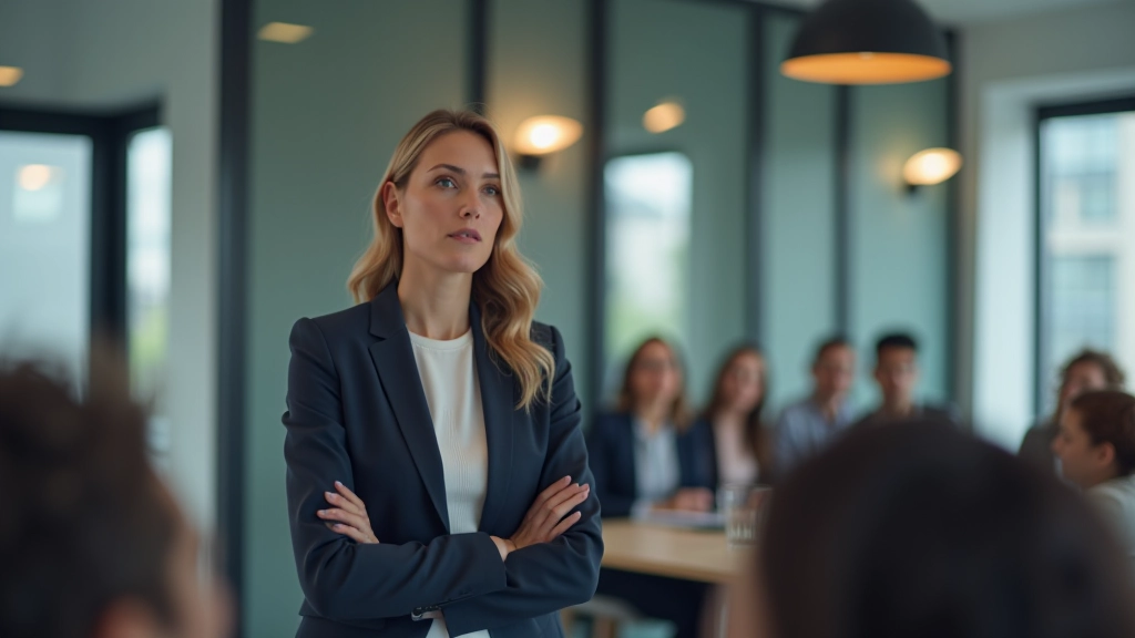 Profissional em apresentação